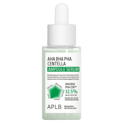 Успокаивающая ампульная сыворотка APLB AHA BHA PHA Centella Ampoule Serum