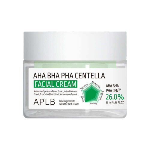 Успокаивающий крем против воспалений APLB AHA BHA PHA Centella Facial Cream