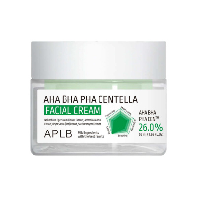 Успокаивающий крем против воспалений APLB AHA BHA PHA Centella Facial Cream