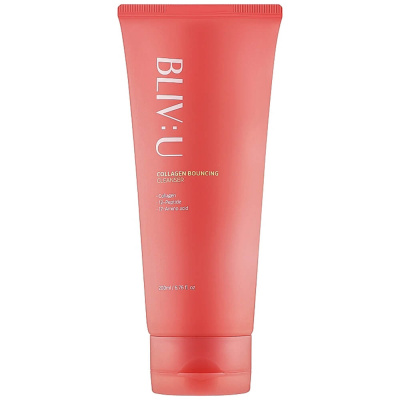 Коллагеновая пенка для умывания с пептидами BLIV:U Collagen Bouncing Cleanser