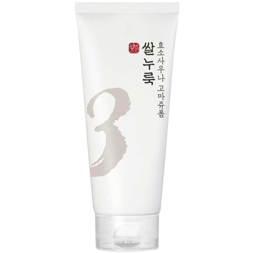 Энзимная пенка-скатка для умывания с рисом numbuzin No.3 Rice Enzyme Skin Softening Cleansing Foam