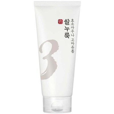 Энзимная пенка-скатка для умывания с рисом numbuzin No.3 Rice Enzyme Skin Softening Cleansing Foam