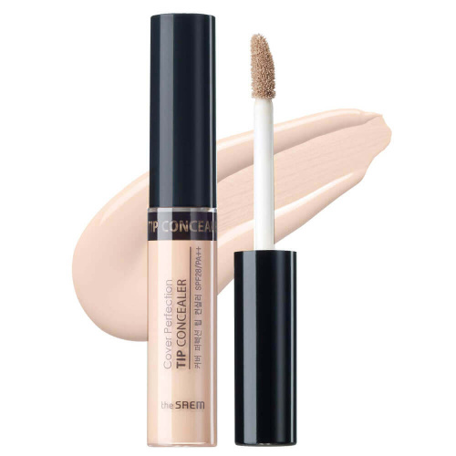 Жидкий консилер The Saem Cover Perfection Tip Concealer 01 Clear Beige