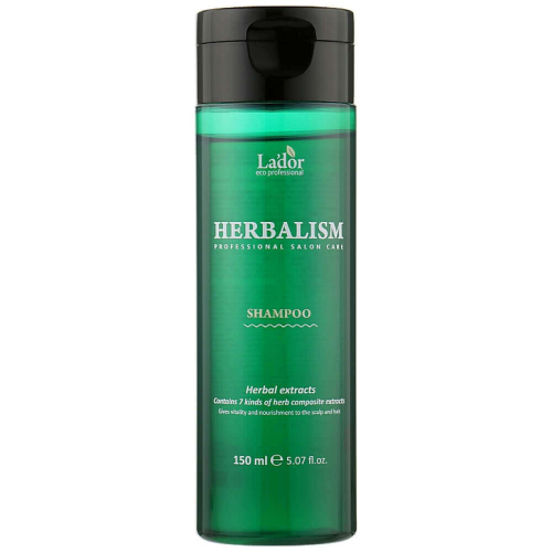 Слабокислотный травяной шампунь с аминокислотами Lador Herbalism Shampoo 150 мл