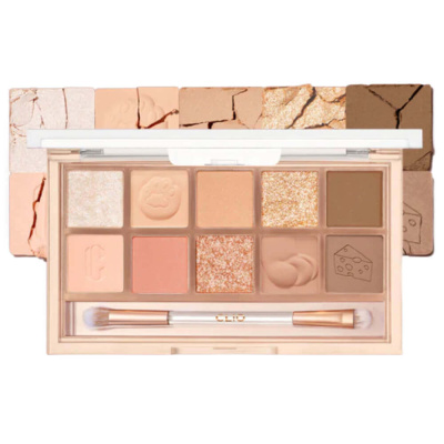 Палетка теней для век с аппликатором CLIO Pro Eye Palette 019 Napping Cheese