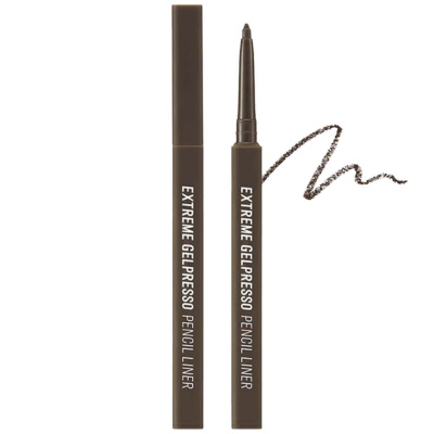 Водойстойкий карандаш-подводка для глаз CLIO Extreme Gelpresso Pencil Liner 02 Deep Brown
