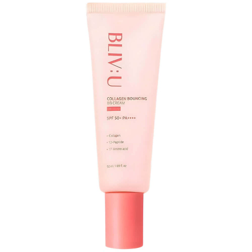 BB-крем с пептидами и коллагеном BLIV:U Collagen Bouncing BB Cream SPF50+ PA++++