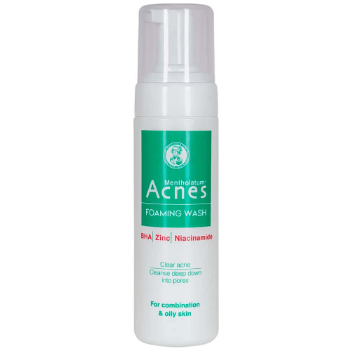 Кислородная очищающая пенка для проблемной кожи Mentholatum Acne Foaming Wash