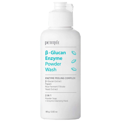 Энзимная пудра для умывания с бета-глюканом Petitfee B-Glucan Enzyme Powder Wash 80 г