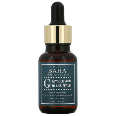 Сыворотка c гликолевой кислотой для проблемной кожи Cos De Baha Glycolic Acid 10 AHA Serum