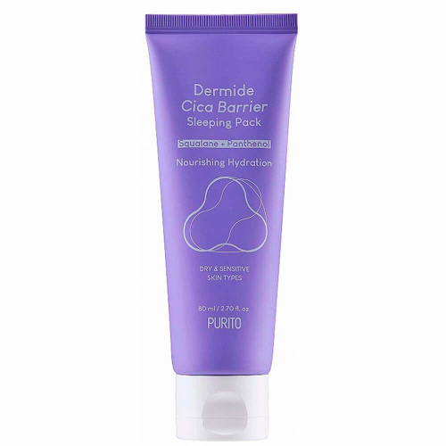 Успокаивающая ночная маска с центеллой Purito Dermide Cica Barrier Sleeping Pack