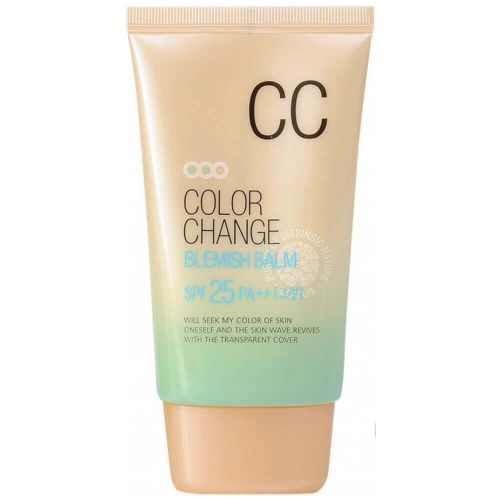 Матирующий СС-крем с цветовыми капсулами Welcos Lotus Color Change Blemish Balm SPF25 PA++