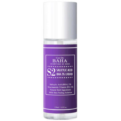 Тоник для лечения акне и сужения пор Cos De Baha Salicylic Acid BHA 2% Liquid
