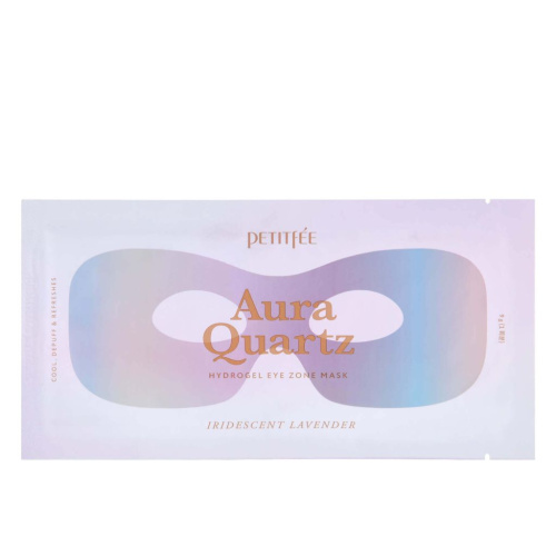 Маска-патчи против отёков Petitfee Aura Quartz Hydrogel Eye Zone Mask Iridescent Lavender