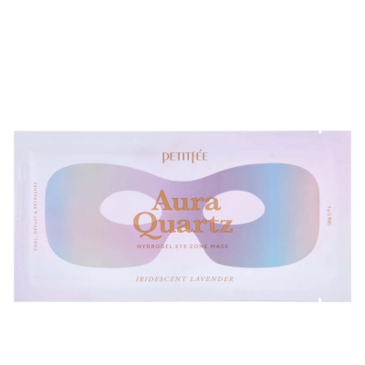Маска-патчи против отёков Petitfee Aura Quartz Hydrogel Eye Zone Mask Iridescent Lavender