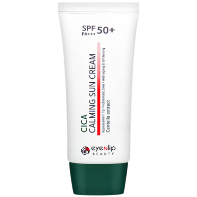 Водостойкий успокаивающий солнцезащитный крем Eyenlip Cica Calming Sun Cream SPF50+ PA+++