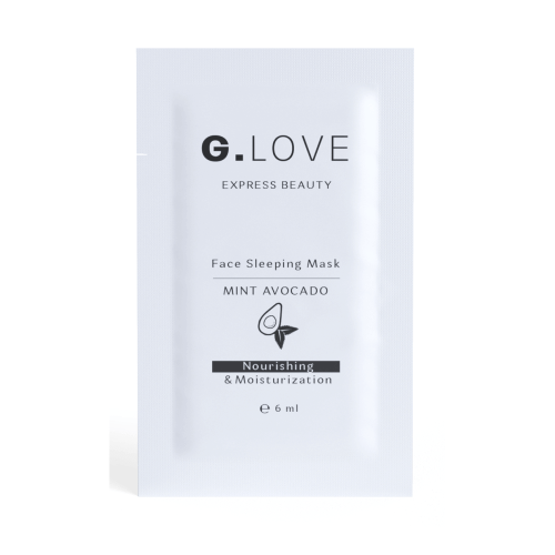 Питательная ночная маска с авокадо и мятой G.Love Face Sleeping Mask Mint Avocado - саше 6 мл