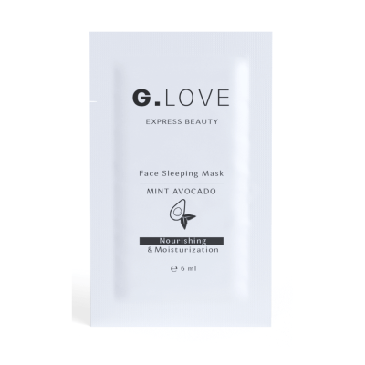 Питательная ночная маска с авокадо и мятой G.Love Face Sleeping Mask Mint Avocado - саше 6 мл