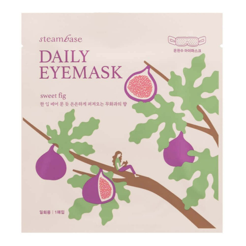 Согревающая маска для глаз с эффектом ароматерапии Steambase Daily Eyemask Sweet Fig