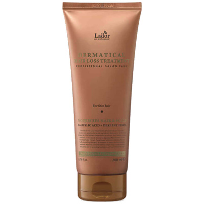 Укрепляющая маска для тонких волос Lador Dermatical Hair Loss Treatment For Thin Hair