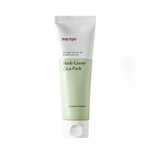 Успокаивающая маска для лица с экстрактом зеленого чая Manyo Herb Green Cica Pack
