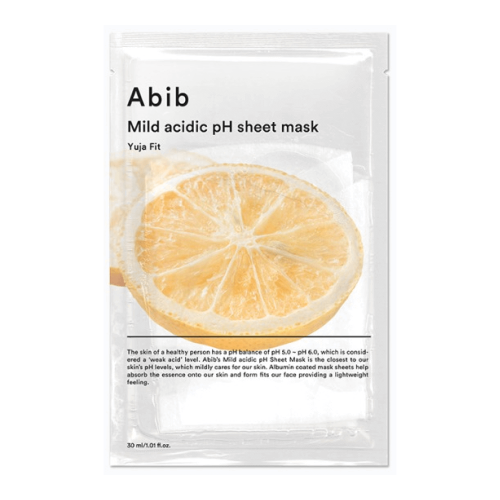 Осветляющая слабокислотная маска с юдзу Abib Mild Acidic pH Sheet Mask Yuja Fit
