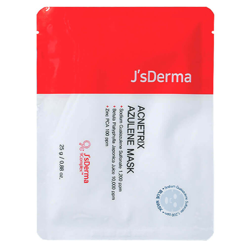 Успокаивающая маска с азуленом и берёзовым соком JsDerma Acnetrix Azulene Mask