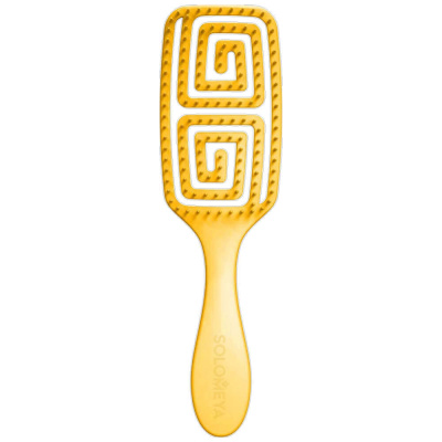 Расчёска для спутанных волос с ароматом манго Solomeya Wet Detangler Brush Mango Rectangular