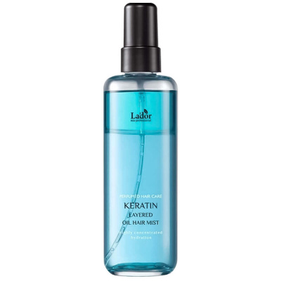 Двухфазный кератиновый мист с комплексом масел Lador Keratin Layered Oil Hair Mist
