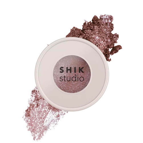 Сияющие розово-коричневые тени-спарклы SHIKstudio Single Eyeshadow Hadar