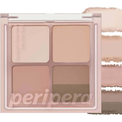 Компактная палетка для макияжа глаз Peripera Ink Pocket Shadow Palette 04 You Know What Mute Is