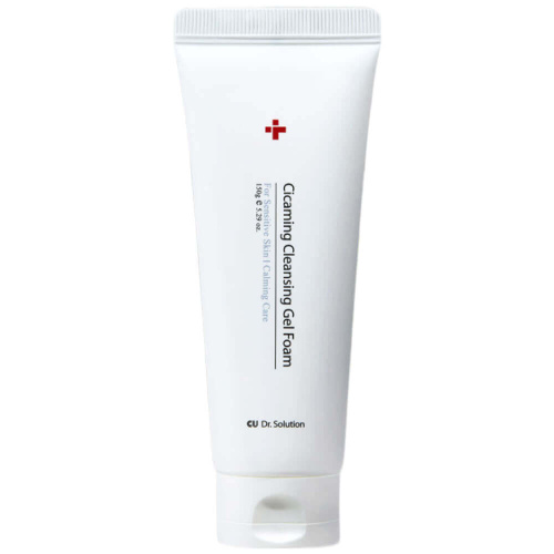 Гель-пенка с центеллой для деликатного умывания CUSKIN Dr.Solution Cicaming Cleanser Gel Foam