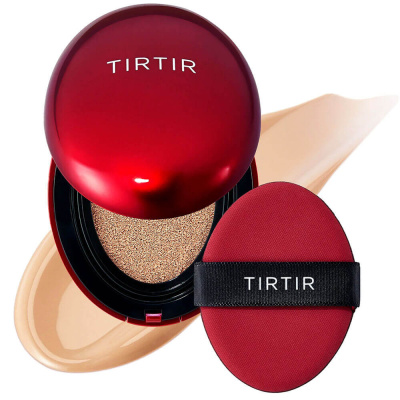 Стойкий кушон с полуматовым финишем TIRTIR Mask Fit Red Cushion 22N Shell Beige
