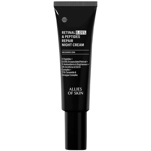 Ночной пептидный крем с 0,05% ретиналем Allies of Skin Retinal 0,05%&Peptides Repair Night Cream