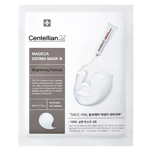 Интенсивная осветляющая тканевая маска Centellian24 Madeca Derma Mask III Brightening Formula