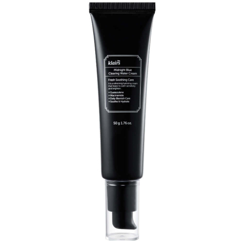 Лёгкий успокаивающий крем для лица с гвайазуленом Dear, Klairs Midnight Blue Сlearing Water Cream