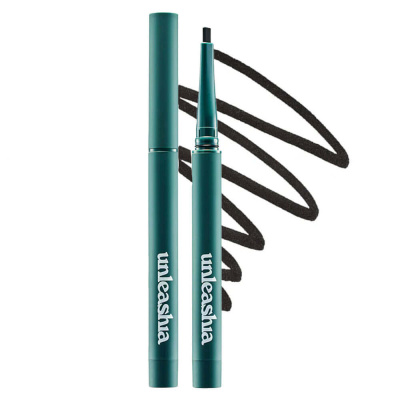Тонкий карандаш-подводка для глаз Unleashia Easy Glide Flat Eyeliner 01 Deep Black