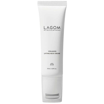 Массажный лифтинг-крем для шеи Lagom Collagen Lifting Neck Cream