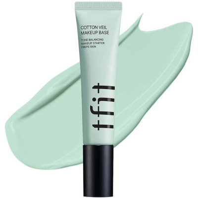 Тонирующая база под макияж TFIT Cotton Veil Makeup Base 01 Pure Green