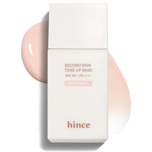 Тонирующая солнцезащитная база под макияж hince Second Skin Tone Up Base SPF50+ PA++++ Light Peach