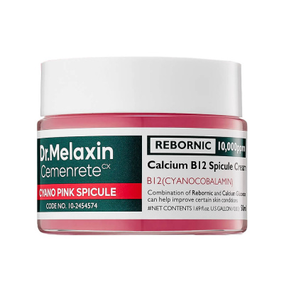 Крем для лица с биоспикулами и витамином B12 Dr.Melaxin Cemenrete Cyano Pink Spicule Cream