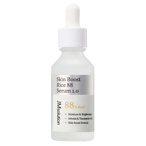 Осветляющая сыворотка-бустер с гидролатом риса JMsolution Skin Boost Rice 88 Serum 1.0