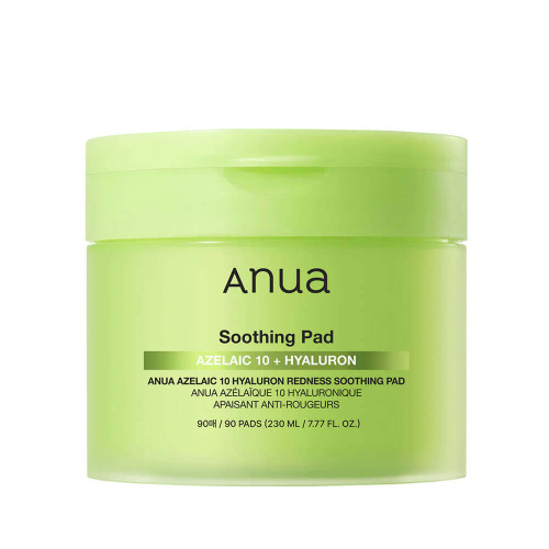 Пэды с азелаиновой кислотой Anua Azelaic Acid 10 Hyaluron Redness Soothing Pad