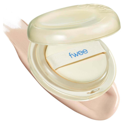 Тональный кушон с сатиновым финишем fwee Cushion Egg-Fit Cover SPF50+ РА+++ 1.5 Peach