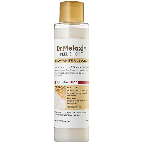 Рисовый пилинг-тоник для сияния кожи Dr.Melaxin Peel Shot Glow White Rice Toner
