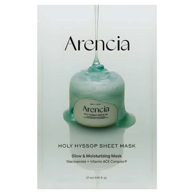 Увлажняющая тканевая маска Arencia Holy Hyssop Sheet Mask