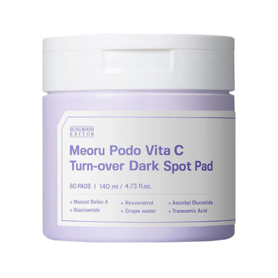 Пэды для выравнивания тона с витамином C Sungboon Editor Meoru Podo Vita C Dark Spot Pad