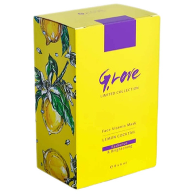 Антиоксидантная маска для сияния кожи с витамином C G.Love Face Vitamin Mask Lemon Cocktail - упаковка 48 мл