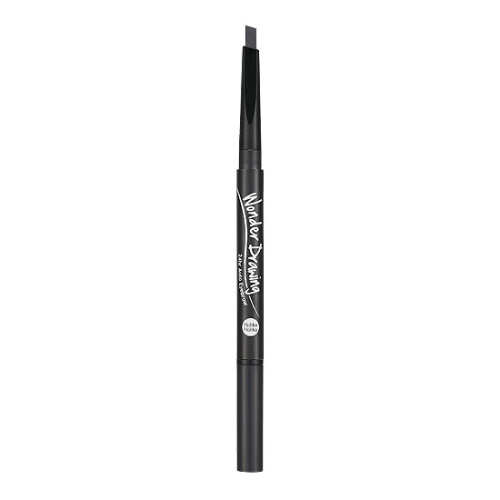 Автоматический карандаш для бровей с щеточкой Holika Holika Wonder Drawing 24hr Auto Eyebrow 01 Gray Black