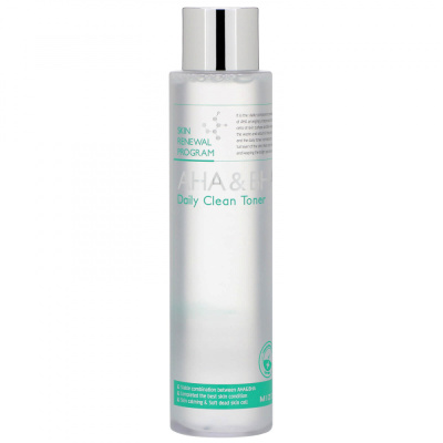 Тоник-пилинг с фруктовыми кислотами Mizon AHA & BHA Daily Clean Toner